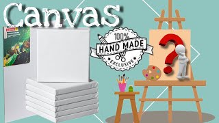 How to make a canvas at home  easy canvas making idea  diy Canvas [upl. by Iaras]