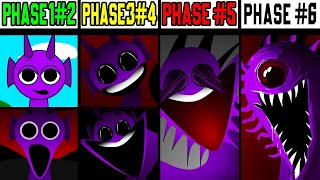 Phase 1 VS Phase 2 VS Phase 3 VS Phase 4 VS Phase 5 VS Phase 6 in Incredibox Sprunki 3 [upl. by Ody]