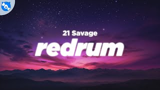 21 Savage  redrum Clean  Lyrics [upl. by Evangelina]