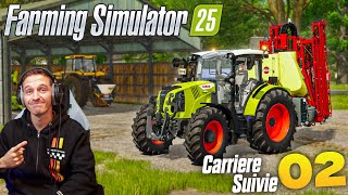 PREMIERS ACHATS  FARMING SIMULATOR 25  Carrière Suivie 2 [upl. by Eirrem]