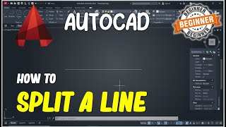 AutoCAD How To Split A Line [upl. by Greiner]