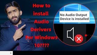 How can we Install Audio derivers in windows 10  Fix sound problem in windwos [upl. by Cnut]