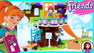 Lego Friends Mias Tree House Sleepover Silly Play Build Kids Toys [upl. by Lorusso]