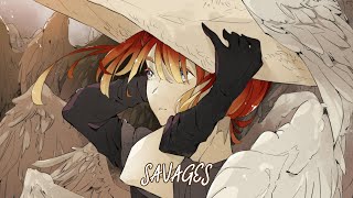 ✾Nightcore  Savages Lyrics [upl. by Avaria]