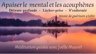 Soulager les acouphènes et la charge mentale avec music 432Hz Méditation guidée avec Joëlle Maurel [upl. by Rucker648]