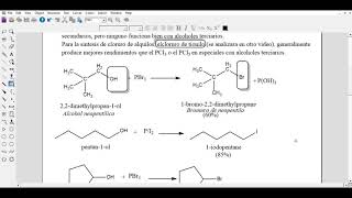 Reacción de alcoholes con haluros de fósforo Mecanismo y ejemplos [upl. by Ttimme]