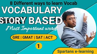 Learn Vocabulary for GRE  GMAT  SAT  ACT Part  1 [upl. by Latreese893]