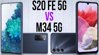 S20 FE 5G vs M34 5G Comparativo amp Preços [upl. by Atnahsa]