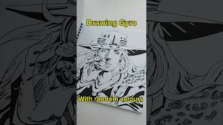 Drawing Gyro Zeppeli with random colours jojo gyro gyrozeppeli jojoart jjba [upl. by Noyerb]