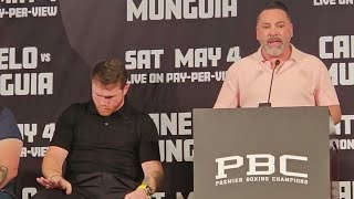 😳AWKWARD😳 CANELO IGNORES OSCAR DE LA HOYA AT PRESS CONFERENCE [upl. by Aisel896]