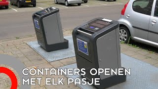 Ondergrondse containers kunnen met elk pasje worden geopend [upl. by Kathryn]