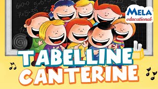 Tabelline Canterine Cartoons  Canzoni per bambini MelaEducational [upl. by Nedyaj]