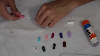 Shaping amp Filing Acrylic Nails ASMR [upl. by Adriane]