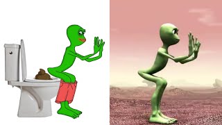 El Chombo  Dami dami tu Cosita feat funny Drawing meme video 😂  funny Alien dance [upl. by Hanafee]