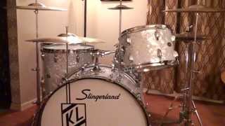 Buddy Rich 1971 Slingerland Drums With 4x14 Snare Part 1 by Ken Loomer [upl. by Nonnah]