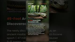 45Foot Ancient Snake Discovered in India GiantSnake AncientDiscovery [upl. by Larochelle]