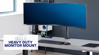 STANDV100C Single Ultrawide Monitor Desk Mount by VIVO [upl. by Enirehtacyram357]