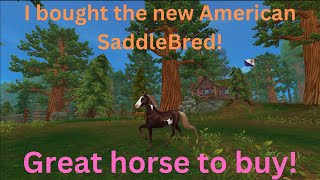 I bought the new American SaddleBred horse Great horse Star Stable Online sso [upl. by Rycca]