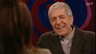 Interview with Leonard Cohen and Anjani Thomas  SVTNRKSkavlan [upl. by Attenyw]