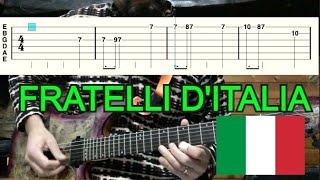 Italian National Anthem FRATELLI DITALIA  Inno di Mameli  GUITAR TAB  Classic Reloaded 27B [upl. by Kolnick]