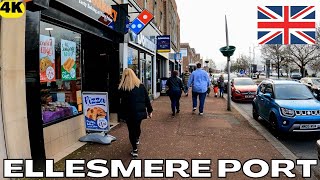 Walk in ELLESMERE PORT England 4k [upl. by Dnar226]