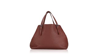 Bottega Veneta Nappa Intrecciato Cesta Large Tote Brown [upl. by Aneerehs]