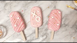 Cakesicles 101  answering all your questions  making Vday cakesicles together [upl. by Aiekahs]