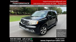 2013 Honda Pilot EX L WDVD [upl. by Brandi775]