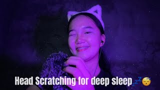 ASMR Head Scratching 💤💤 Super relaxingNo talking [upl. by Ynohtnaed401]