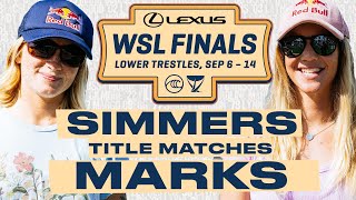 Caitlin Simmers vs Caroline Marks  Lexus WSL Finals 2024  Title Matches [upl. by Sheree]