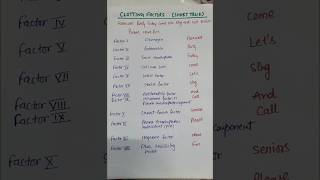 Trick for blood clotting factors tipsandtricks ytshorts shorts [upl. by Chelsey]