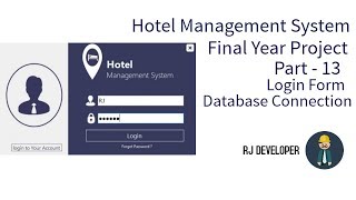 Hotel Management System  Final Year Project  Flat Design UI  Part 13 [upl. by Guthrey]