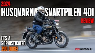 2024 Husqvarna Svartpilen 401 Review  KTM 390 Duke Under A Coat Of Sophistication [upl. by Enninaej17]