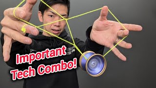 Through Triangle Tech Combo REWIND YoYo Trick Tutorial yoyo tutorial yoyotricks [upl. by Cleodel]