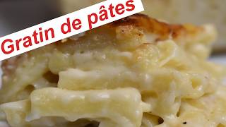 GRATIN DE PATE  Comment faire un gratin avec le reste de pâte  recette du gratin de pâte [upl. by Dre664]