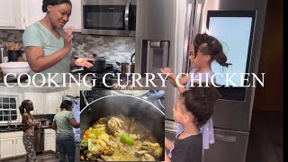 COOKING JAMAICAN CURRY CHICKEN AND DUMPING FOR DINNER 🇺🇸🇯🇲 [upl. by Hnaht]