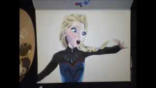 Speed Painting  Elsa [upl. by Marmawke]