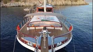 Gulet charter Turkey quotSu perisi Cquot Luxury 3 cabins motor sailer bodrum [upl. by Wahl632]