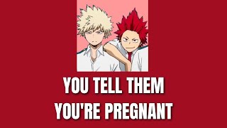 You tell them youre pregnant  Kiribaku x listener [upl. by Anastase187]