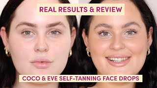 Sunny Honey Self Tan Face Drops Tutorial Complete Guide amp Review  Coco amp Eve [upl. by Beghtol350]