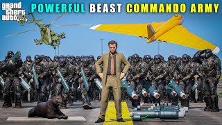 GTA 5  MICHAELS POWERFUL BEAST COMMANDO ARMY  BB GAMING [upl. by Suckow146]