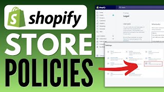 How To Add Store Policies And Legal Pages On Shopify 2023 [upl. by Ecirad485]