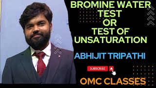 Bromine Water test or test of unsaturation class10 upboard cbse chemistry important [upl. by Liahkim]