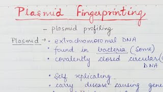 Plasmid fingerprinting Plasmid profiling [upl. by Bartholomeus]