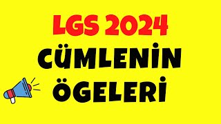 Cümlenin Ögeleri Test  8Sınıf Cümlenin Ögeleri  Cümlenin Ögeleri Soru Çözümü [upl. by Remot92]