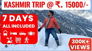 Kashmir tour 2024 under 15k  how to plan your kashmir trip  complete travel guide for kashmir trip [upl. by Armalda]