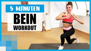 5 MIN Workout für starke Beine Intensives LegTraining mit LeaLight 🌟 [upl. by Aehtrod]