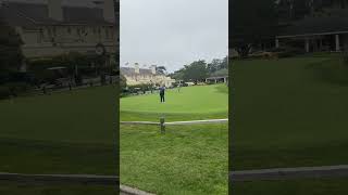 Pebble beach golf 17mile 17 mile golf beach tourism shorts viralvideo [upl. by Adolphus356]