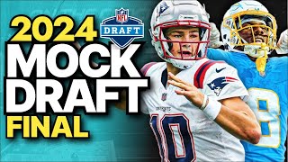 Our FINAL 2024 NFL Mock Drafts with Trades [upl. by Amikat851]