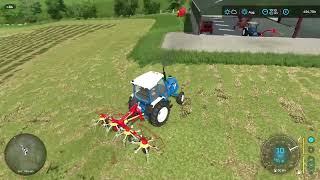 FS22  FAIRHEAD 9  LITTLE 2WD 6810 FORD EARNING HER KEEP ON THE TEDDER [upl. by Atteyek]